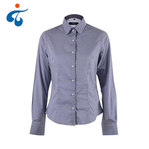 <span class=keywords><strong>Bon</strong></span> <span class=keywords><strong>prix</strong></span> Plaid à manches longues nouveaux styles de chemise de bureau pour femmes modèles de conception - Product Image 2