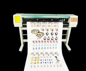 Mesin Pemotong Stiker dan Grafis Plotter Laser Otomatis 1380Mm 54 Inci