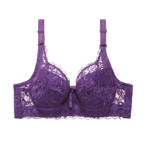 Nuovo popolare Plus di grandi dimensioni reggiseni in pizzo per donna Bralette biancheria intima Sexy Super Push up ragazza minimizzatore profondo V - Product Image 4