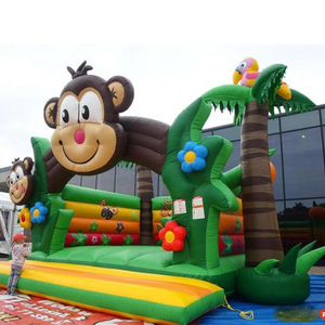 Chất Lượng Cao PVC Chất Liệu Carton Inflatable Khỉ Jungle Bouncer Lâu Đài Nhảy Nhà Cho Trẻ Em Và Người Lớn - Product Image 3