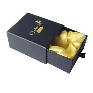 Design de luxo perfume embalagem gaveta caixa de presente forrado de cetim