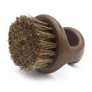 <span class=keywords><strong>Brosse</strong></span> à raser en poils de sanglier avec anneau rond en résine et manche en plastique - Product Image 3