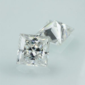GH rõ ràng 5 mét công chúa cắt hình vuông tổng hợp moissanite đá quý - Product Image 6