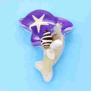 Imán de Resina con Forma de Delfín Personalizado y Económico, Recuerdo Turístico - Product Image 3