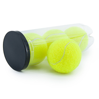 Balle de tennis pressurisée jaune approuvée par l'ITF, 52% laine, poids de 58g et rebond de 140-147cm