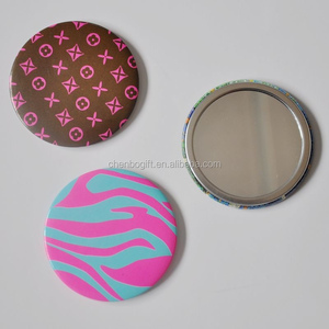 Quảng Châu nhà máy kích thước nhỏ Vòng tinplate gương mỹ phẩm cá nhân Túi gương cho phụ nữ & cô gái trang trí khung kim loại - Product Image 1