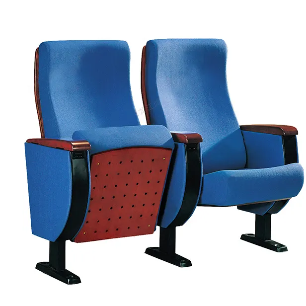 Lecture hall seat with internal table plush cushion auditorium seating chair