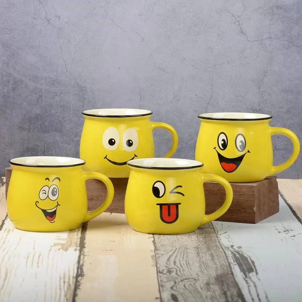 High Quality Coffee Mug Yellow Ceramic Mugs milk mug breakfast cups
