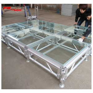 4x4ft <span class=keywords><strong>1x2m</strong></span> थोक ajustable चरण मोबाइल चरण foldable ग्लास स्टेज बिक्री पर - Product Image 6