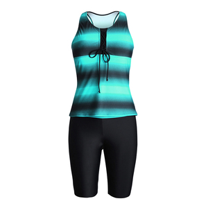 Populaire deux pièces <span class=keywords><strong>maillot</strong></span> de bain Ombre Imprimé Racerback <span class=keywords><strong>Tankini</strong></span> <span class=keywords><strong>Maillot</strong></span> De Bain <span class=keywords><strong>femme</strong></span> sexy maillots de bain tankinis - Product Image 5