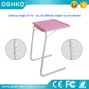 Ajustable pequeña computadora de tamaño <span class=keywords><strong>plegable</strong></span> Escritorio de <span class=keywords><strong>mesa</strong></span> portátil con sostenedor de taza - Product Image 5