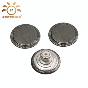 Moda barata 15mm pequeño color plata metal shank botones personalizados para <span class=keywords><strong>la</strong></span> ropa - Product Image 1
