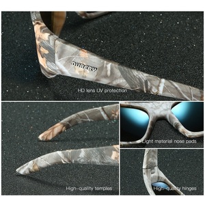 DUBERY D1418 Lunettes de soleil surdimensionnées Camouflage Lunettes de soleil unisexes Marbre Extérieur Pêche Sports Cyclisme Lunettes de soleil polarisées - Product Image 6