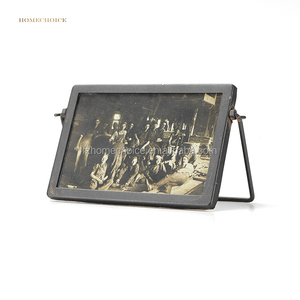 Decorative <strong>Picture</strong> <strong>Frame</strong> <strong>Rustic</strong> Folding Black Metal Table Photo <strong>Frames</strong> for Home Decoration - Product Image 4