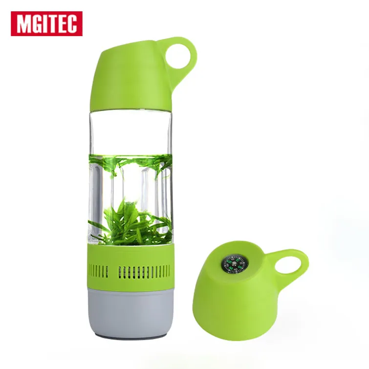 Stereo music outdoor water bottle bluetooth speaker with TF card