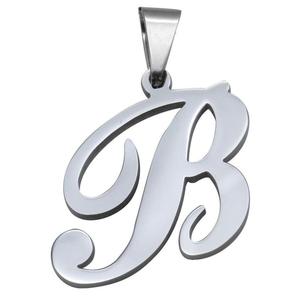 Disegno di modo D N M K R S P J V In Acciaio Inox Oro Collana Iniziale Vecchio Inglese Alfabeti Lettera del pendente - Product Image 3