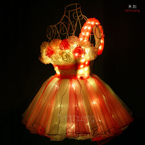 Hot LED Light Girls <strong>Dance</strong> <strong>Dress</strong> Latin Performance Belly Event Skirt Tutu <strong>Dress</strong> - Product Image 4