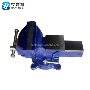 Hantesi 5 pulgadas ingeniero Banco giratorio 360 Vice base taller vise clamp jaw mesa de trabajo - Product Image 4