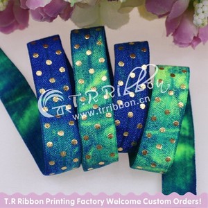 5/8 "corbata <span class=keywords><strong>tinte</strong></span> pliega elástico con puntos lámina de oro de impresión - Product Image 4
