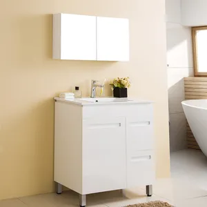 Распродажа, мебель для туалета, шкафчики для ванной комнаты, материал, двойной шкаф для ванной комнаты с зеркальной раковиной