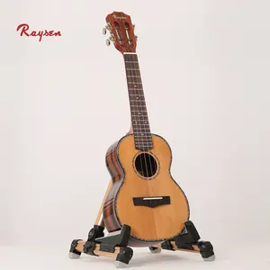 Guitarra de ébano sólida, boa qualidade, ukuelele, concerto, tamanho tenor, viagem ao ar livre