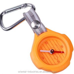 Porte-clés avec boussole magnétique, mousqueton, porte-clés d'extérieur, boussole avec couvercle en Silicone - Product Image 3