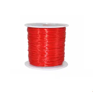 Эластичная нить из красного волокна для плетеного браслета