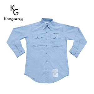 Camisa clássica tipo aviador, uniforme de piloto para trabalho masculino - Product Image 1