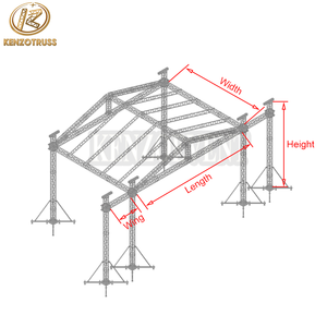 Jeux d'éclairage de scène de mariage en aluminium, 10 pièces, pour toit de scène de concert - Product Image 6