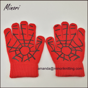 Guanti Minori produttore Dropshipping antiscivolo bambini a maglia in acrilico <span class=keywords><strong>Spiderman</strong></span> guanti invernali per bambini - Product Image 3