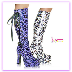 La nieve de <span class=keywords><strong>las</strong></span> señoras botas de invierno de la buena del envío atractivo del estampado leopardo de media botas para <span class=keywords><strong>las</strong></span> mujeres - Product Image 3
