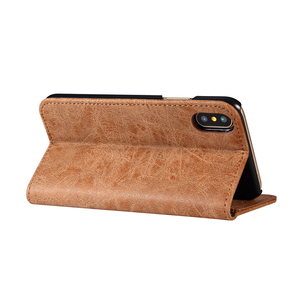 Para el <span class=keywords><strong>iPhone</strong></span> <span class=keywords><strong>X</strong></span> móvil <span class=keywords><strong>original</strong></span> cubierta protectora anti-caída <span class=keywords><strong>funda</strong></span> Cartera de cuero - Product Image 1