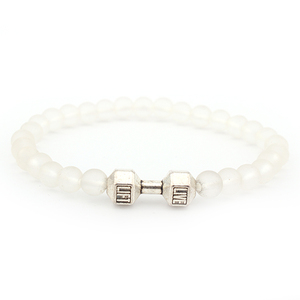 Csja — bijoux en pierre d'agate noire, 8mm, pour hommes, perles de yoga, Fitness, à la mode, nouvelle collection - Product Image 3