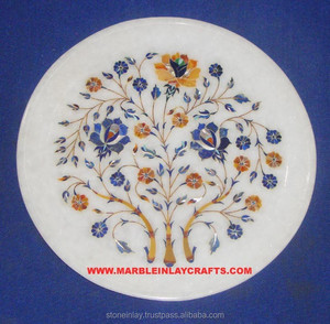 Beautiful handmade Decorative Marble Inlay Plate - Product Image 1