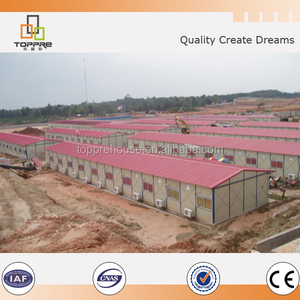 Chi phí thấp 3 phòng ngủ nhanh cabine nhà sàn kế hoạch prefab xây dựng EPS Sandwich Panel mái lao động Thuộc Địa trong nhà kho chỗ ở - Product Image 4