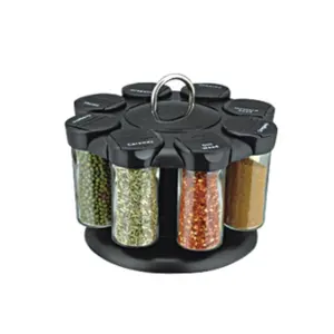 Tabletop Condiment Stainless Steel Jar Rack Spice Bottle HolderとLow Price