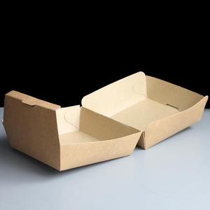 Caja Grande Biodegradable de Kraft, concha de almeja de papel de embalaje personalizado, <span class=keywords><strong>burguer</strong></span> de hamburguesas - Product Image 3