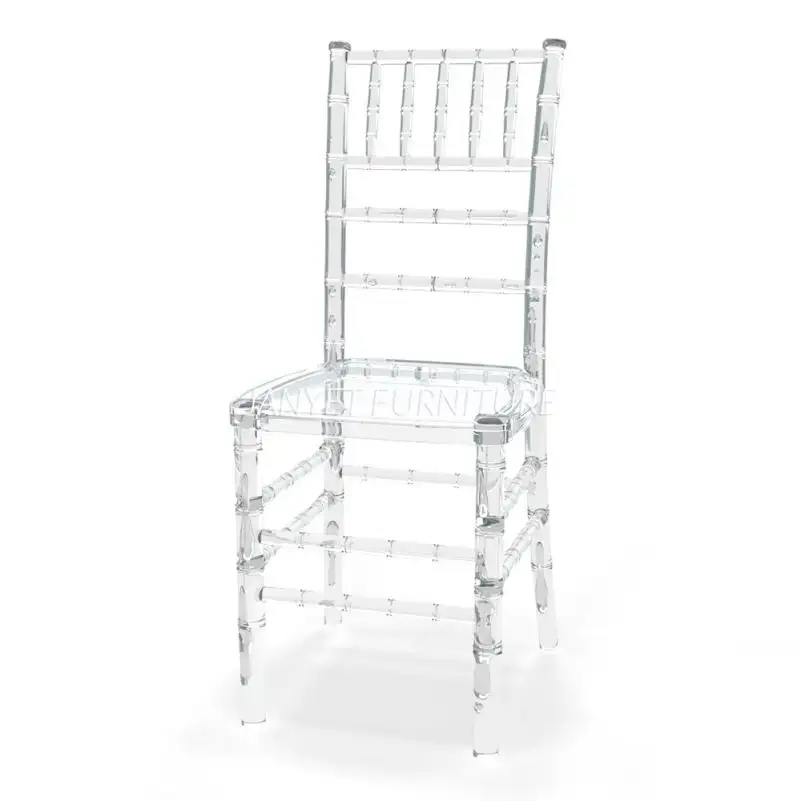 Competitive Price Tiffany Clear Glass Chair For Wholesales