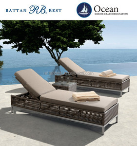 Chaise longue in rattan <span class=keywords><strong>per</strong></span> esterni, usata in hotel - Product Image 6