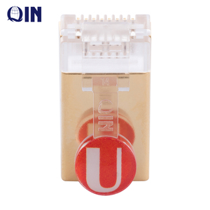 OEM <strong>logo</strong> 8P8C Male <strong>Connector</strong> for Networking Cable Cat6a/Cat7 <strong>RJ45</strong> STP <strong>Connector</strong>