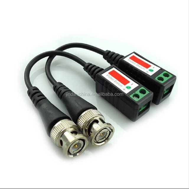 Coax CAT5 Camera CCTV BNC Video Balun with Cable Transceiver