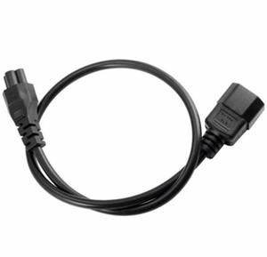 Cable Adaptador de Corriente PDU UPS, Conector Macho IEC 320 C14 a Conector Hembra C5, Cable Adaptador IEC de 3 Pines Macho a C5 Hembra, 65 cm, 1 Pieza - Product Image 2