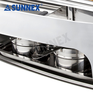 Pour le scarabée rectangulaire d'acier inoxydable de vente chaude de Sunnex avec 2 casseroles de nourriture pour des hôtels et des restaurants - Product Image 4