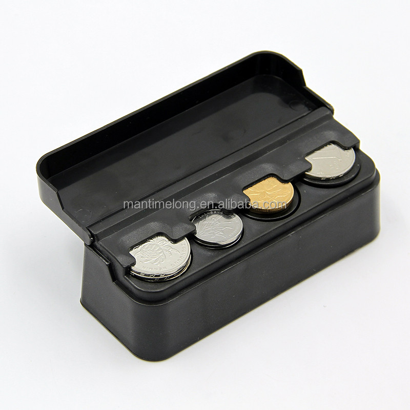 Автомобильный держатель для монет, пластиковая коробка для монет, держатель для монет