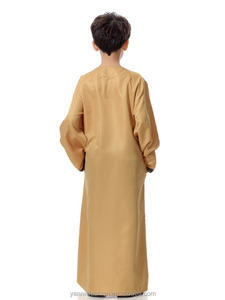 Mussulm Thobe Kids Abaya abbigliamento arabica Plus Size Boy media oriente giovani Robe Abaya con ricamo XXXLETH872 - Product Image 4