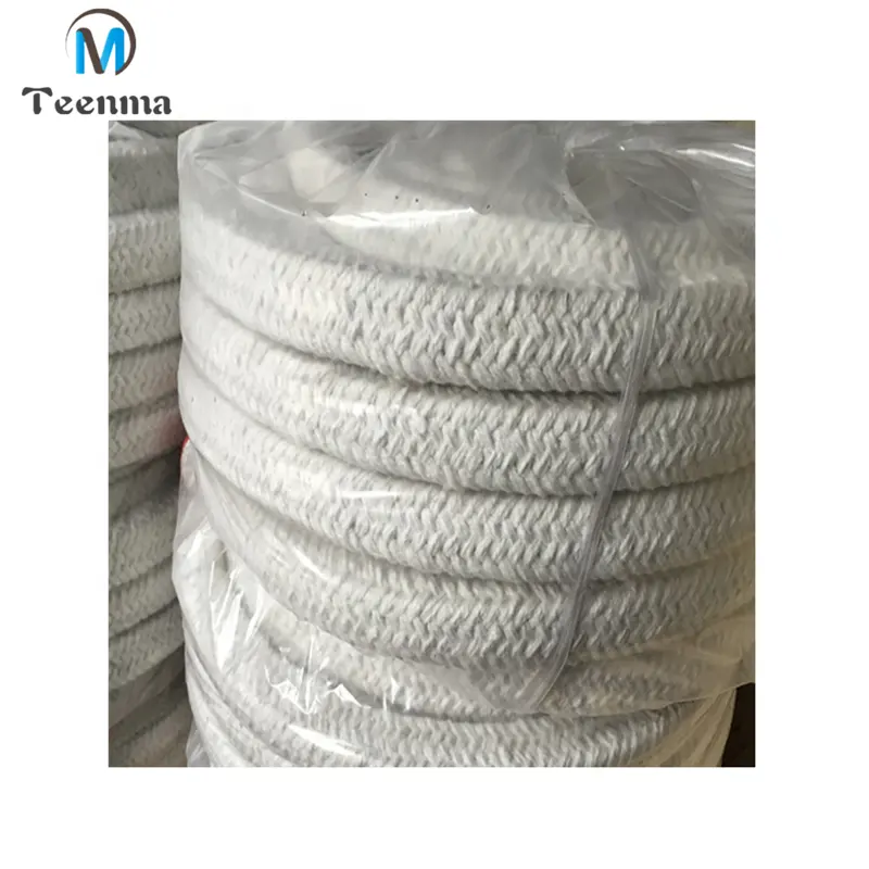 Corda de fibra de cerâmica redonda flexível resistente a alta temperatura
