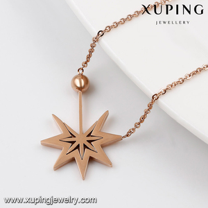 Collar <span class=keywords><strong>de</strong></span> varita mágica necklace-00256-xuping, joyería <span class=keywords><strong>joven</strong></span>, oro rosa - Product Image 3