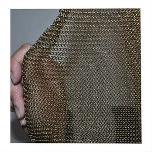 304 316 Stainless Steel Chain Mail Welded Metal Ring Mesh Curtains