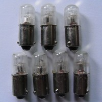 Ampoule 220/240V T10x28mm extrémité de fil led néon dispositif bouton e10 vis base indicateur ampoule