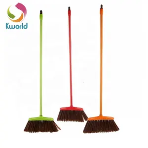 Kworld Factory Broom Stick Quality Plastic Soft Broom for Home Garden Kitchen and Bedroom PET Material Made in China